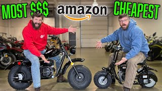 I BOUGHT the CHEAPEST and MOST EXPENSIVE Mini Bikes from Amazon [upl. by Hemetaf]