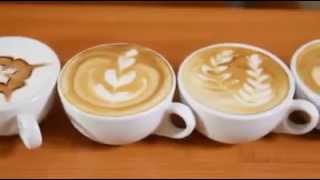 How to make cappuccino art [upl. by Yelsnit]