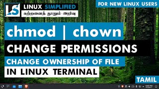 chmod amp chown  How to change file permissions and ownership in linux  Tamil [upl. by Janifer]