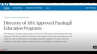 Paralegal Certificate  Do I Need an ABA Certificate in 2022 [upl. by Chinua]