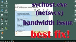 Svchostexe Netsvcs Bandwidth Issue Windows 10  Best Fix [upl. by Ylera]