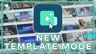 NEW Filmora Template Mode  Wondershare Filmora X Update [upl. by Giffard]