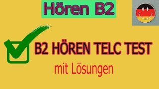 B2 Hören TELC test mit lösung [upl. by Accem]