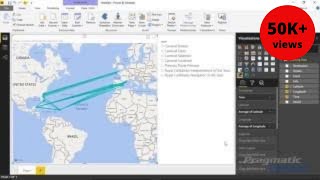 Power BI Custom Visuals 📊 Route Map 🗺️ [upl. by Rivera]