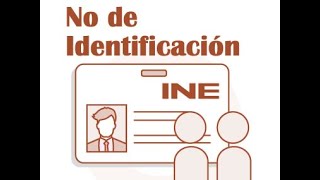 Número de Identificación de la credencial para votar INE [upl. by Phira144]