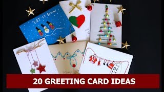 20 DIY Handmade Christmas Card Ideas  Easy Christmas Greeting Card Making Ideas By Aloha Crafts [upl. by Bal]