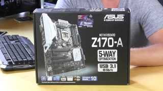 ASUS Z170A Motherboard Unboxing amp Overview [upl. by Ahsieni]