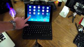 Zagg Keys Folio Backlit Keyboard Case for iPad Air Unboxing amp Review [upl. by Natam276]