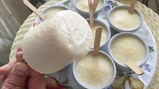 Helados de leche con COCOCoconut Popsicles  2016 [upl. by Ephram]