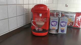 Bosch Tassimo Coffee Machine  Making a MILKA CHOCOLATE [upl. by Hannus]