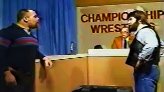 Dutch Mantell Confronts Jim Neidhart 1984 Championship Wrestling From Florida [upl. by Czarra]